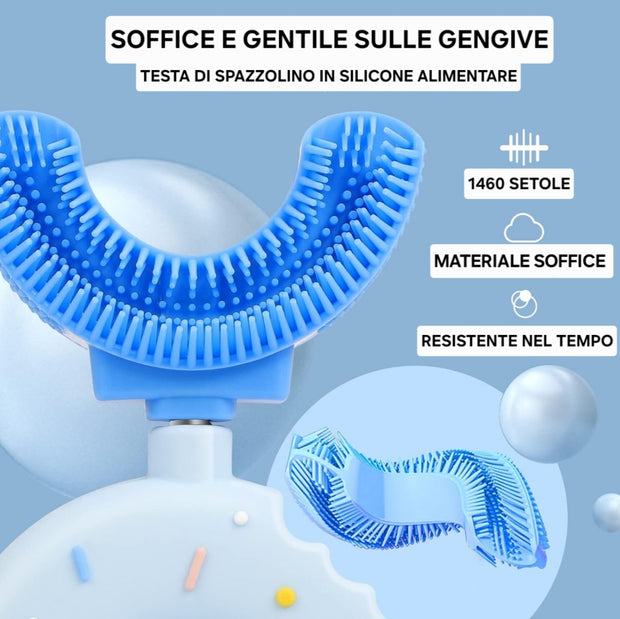 spazzola ad "U" in silicone alimentare