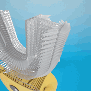 spazzola ad "U" in silicone alimentare